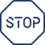 Stop sign icon