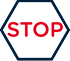 Stop sign icon