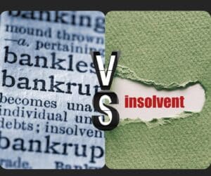 difference between bankruptcy and insolvency
